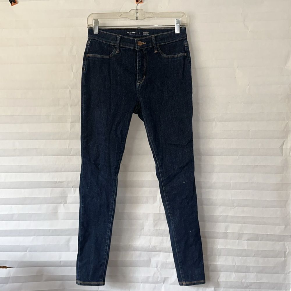 Old Navy 18 Dark Blue 360 Stretch Ballerina Jeggings Denim Pants